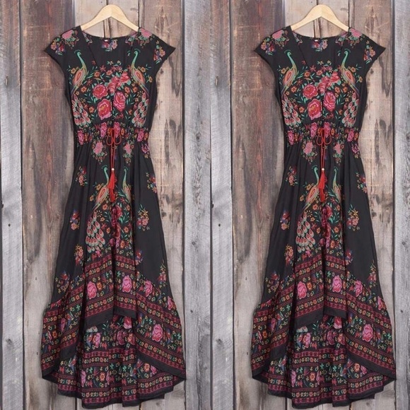 LAST 1! Boho Asymmetrical Dress - Picture 5 of 8